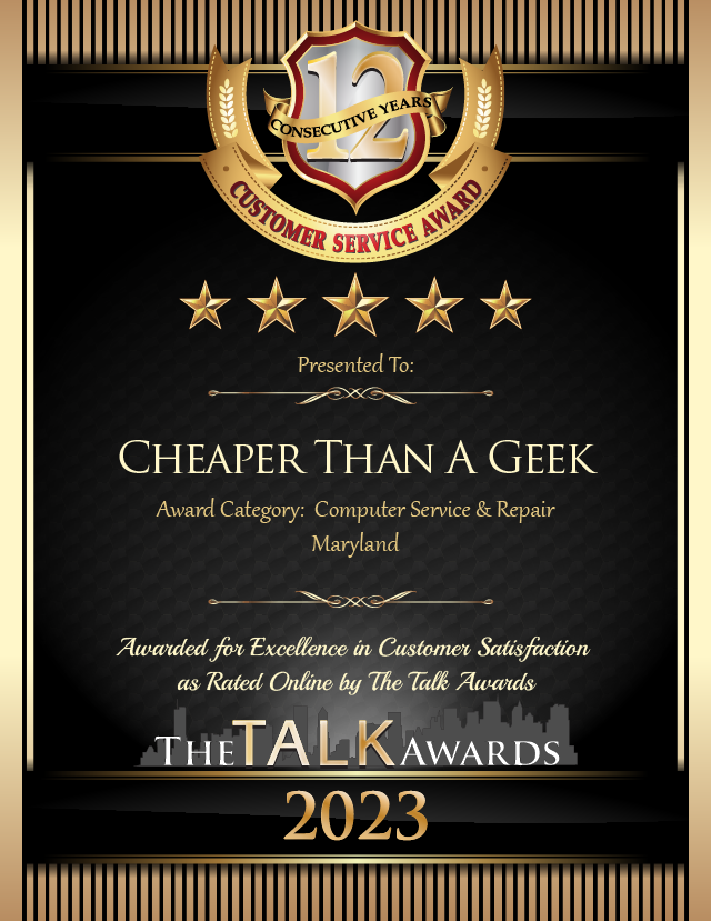 The Talk Awards Excellence in Customer Satissfaction 12 Years Running