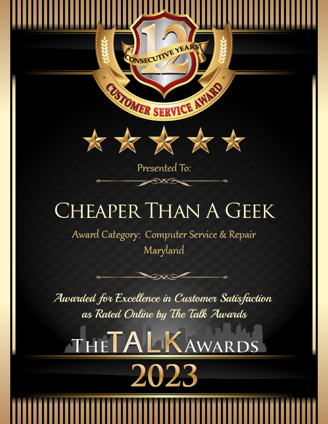 The Talk Awards Excellence in Customer Satisfaction 12 Years Running